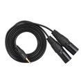 thumbnail image 3 of Cable de audio de 1,5 m/ 5 pies Cable doble XLR macho a 3,5 mm, 3 of 8