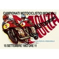 thumbnail image 2 of Unknown 14x11 Black Ornate Wood Framed with Double Matting Museum Art Print Titled - World Motorcycle Championship - 1963, 2 of 4
