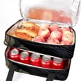 thumbnail image 5 of Crow Insulated Double Layered Lunch Bag | Large Capacity Two Compartment Meal Bag | Hand Carry Refrigerated Lunch Bags, 5 of 6