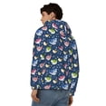 thumbnail image 4 of Kdxio Colorful Cartoon Shark Print Men Hoodies Casual Hoodies for Men with Zip Pockets Full Zip Long Sleeve Sweatshirt Sports Hooded Jacket-Medium, 4 of 5