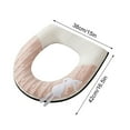 thumbnail image 2 of YHAICO Toilet Seat Round Toilet Seat Cushion Toilet Cushion Warm Plush Household Toilet Seat Cushion Toilet Seat Cover, 2 of 6