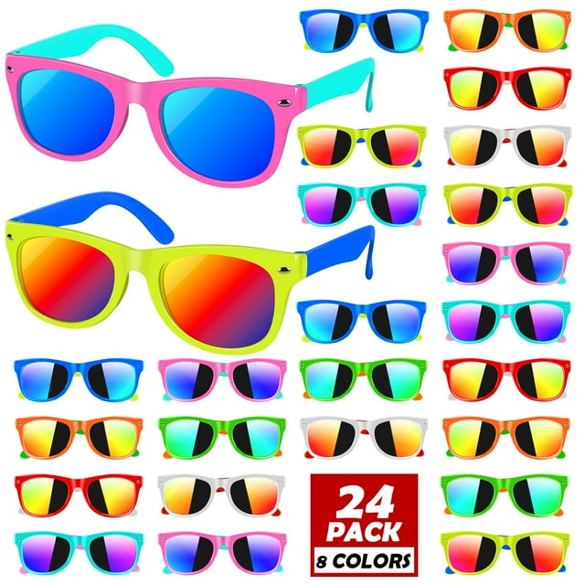 Gafas de Sol para Niños OLIKER Paquete de 16 con Protección UV400 Edad 3-8