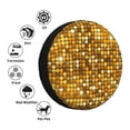 thumbnail image 4 of Susaid Bright Shiny Golden Print Tire Covers,Waterproof Anti-UV Snow Sun Rain Tire Covers for RV,Truck, SUV, Trailer, Camper-16 inch, 4 of 6