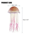 thumbnail image 2 of Unique Bargains Aquarium Jellyfish Glow Decor Fish Tank Fluorescent Jellyfish Ornaments Pink 3.2"x5.9" with Suction Cup, 2 of 6