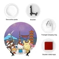 thumbnail image 5 of Lsque Sanrio Pattern Ceramic Decorative Plate Decorative Plates with Display Stand Personalized Porcelain Plate Ceramic Ornaments for Wall Hanging Decoration-8in, 5 of 6