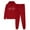 Red-S1, variant on successthop 2 Piece Lounge Set Women Long Sleeve Hoodie and Jogger Sweatpant Heartbeat Fall Streetwear with Pocket
