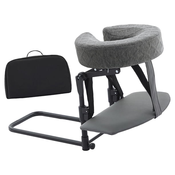 Kit de masaje de colchón para escritorio y hogar, reposacabezas portátil, cómodo, boca abajo Gris