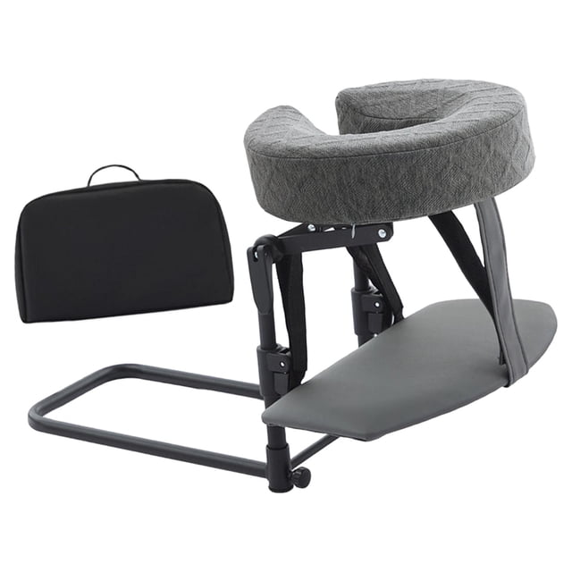 Kit de masaje de colchón para escritorio y hogar, incluye tablero de reposamanos, reposacabezas ergonómico, cojín para cuello y rostro para cama de Gris