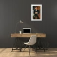 thumbnail image 3 of Modigliani, Amedeo 12x18 White Modern Wood Framed Museum Art Print Titled - Seated Man - Leaning On a Cane, 3 of 4