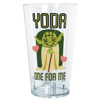 Star Wars Valentine's Day Yoda One For Me  Tritan Drinking Cup Clear 24 oz.
