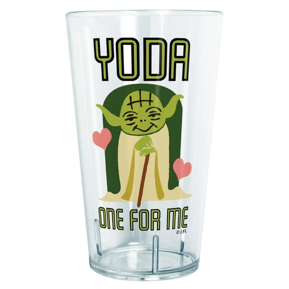 Star Wars Valentine's Day Yoda One For Me  Tritan Drinking Cup Clear 24 oz.