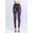 thumbnail image 1 of Pantalones capri ajustados, elásticos, transpirables y que realzan la cadera, con estampado de hojas, de mezclilla de imitación, 1 of 6