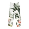 thumbnail image 4 of Xecao Flamingo Palm Trees Men's Straight Lounge Pajama Pants: The Ultimate in Comfortable Sleepwear, 4 of 9
