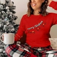thumbnail image 7 of Womens Long Sleeve Merry Christmas T-Shirts Casual Merry and Graphic Tee Christmas Tree Tops, 7 of 7