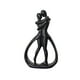 thumbnail image 1 of Figura abstracta de pareja abrazándose Figura de pareja de resina Estatua de abrazo de amantes para Negro, 1 of 9