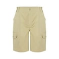 thumbnail image 4 of Cilcicy Basic Button Fly Mid Rise Men Cargo Shorts, 4 of 7