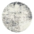 thumbnail image 3 of Unique Loom Soft Touch Shag Collection Area Rug - Kofi (3' 3" Round Pebble Gray/Ivory), 3 of 7