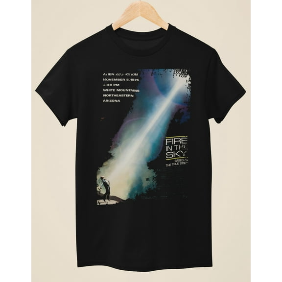 Fire in the Sky - Movie Poster inspired Unisex Black T-Shirt