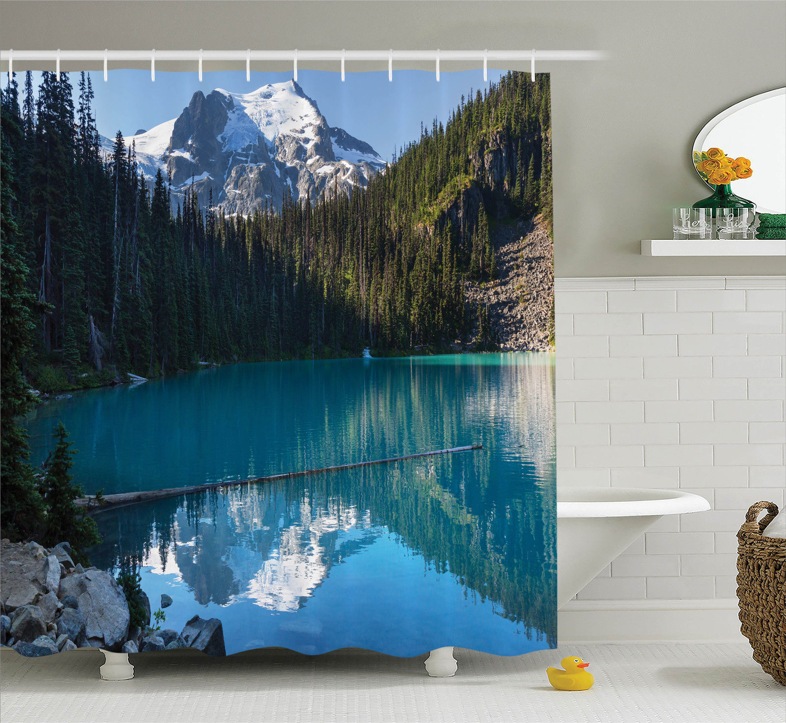 Waterproof Shower Curtain Mountain Sun Flow Print Bathroom Decor Shower Curtain Home Garden Shower Curtains Ayianapatriathlon Com