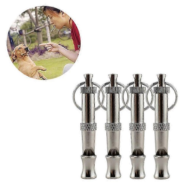 4 Pcs Professional Training Dog Whistle, Ultrasonic Training Whistle,High Pitch Copper Dog Training Whistles