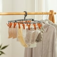 thumbnail image 4 of Kripyery Folding Drying Rack Multi-Functional Space-Saving Portable Clothing Hanger for Bras Underwear Socks, 4 of 8