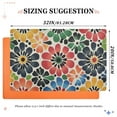 thumbnail image 6 of Yayeee Doormat for Indoor Entrance 32" x 20" Non Slippery Floor Rug, Dark Floral, 6 of 8