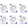 thumbnail image 1 of Energy Efficient LED Downlight Module, Canless Recessed Lighting with Adjustable Directional Lighting for Indoor & Outdoor Applications (6 Pieces), 1 of 7