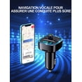 thumbnail image 5 of BluetoothCoche, Transmisor FMBluetooth5.0RadioAdapterReproductor de música MP3 inalámbrico, llamadas manos libres, puertos USB duales 5V/2.4A y 1A, soporte para cargador de cocheTarjeta TF/llave USB, 5 of 5