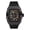 Gun Silver Black, variant on Men's 33mm Square Dial Watch – Luxury Quartz Timepiece with Metal Band, 8in Length, 20mm Width - Gold Black