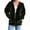 Army Green, variant on BRGZLK Women Velvet Zip Up Hoodie Tops Fashion Comfort Long Sleeve Hooded Sweatshirt Tops Fall Winter Solid Color Velour Y2K Jacket with Pockets Ladies Outerwear Black L