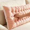 thumbnail image 5 of Tufted Headboard Pillow, Rectangular Bed Backrest Cushion For Reading, Large Back Support Pillow For Bed, Sofa, And Window Seat,100X50Cm, 5 of 8