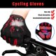 thumbnail image 4 of Guantes de ciclismo Guantes de ciclismo de gel de medio dedo Guantes de ciclismo para hombres Guantes de bicicleta de montaña de gel (rojo) Rojo Verde Cocina, Decoración y Otros, 4 of 5