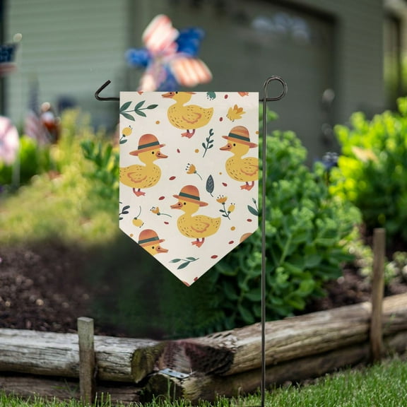 Ducks Leaves Garden Flag 18" x 12.5" Double Sided Yard Lawn Outdoor Decor Small Yard Flags