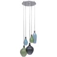 thumbnail image 1 of Yosemite WL51041-5CH Home Decor Glass Bareat Group Pendant Light - Multicolor, 1 of 1