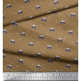 thumbnail image 3 of Soimoi Moss Georgette Fabric Dot & Car Transport Print Sewing Fabric Yard 42 Inch Wide, 3 of 3