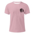 thumbnail image 3 of Camisetas de Manga Larga de los Hombres de Algodón Impresión Cuello Redondo Blusas de Moda Casual, Poliéster Spandex, 3 of 7
