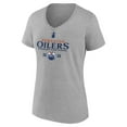 thumbnail image 2 of Women's Fanatics  Heather Gray Edmonton Oilers 2025 Stanley Cup Final Roster V-Neck T-Shirt, 2 of 3
