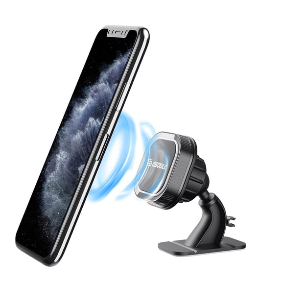Esoulk Magnetic Dashboard Car Phone Mount, 360° Rotating Holder with Strong Magnet for iPhone & Android