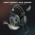 thumbnail image 4 of FIFINE H6 Wired Gaming Headset with Microphone for Computer PC, PS5/PS4, 330g Lightweight, USB Control Box with 7.1 Sound, EQ Mode for FPS Gamer, 4 of 10