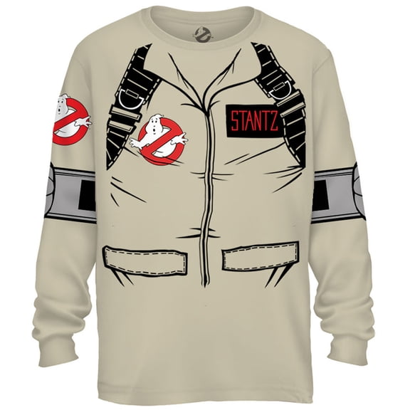 Ghostbuster STANTZ LONG SLEEVE Costume T-Shirt With Back Print (Adult 3X-Large)