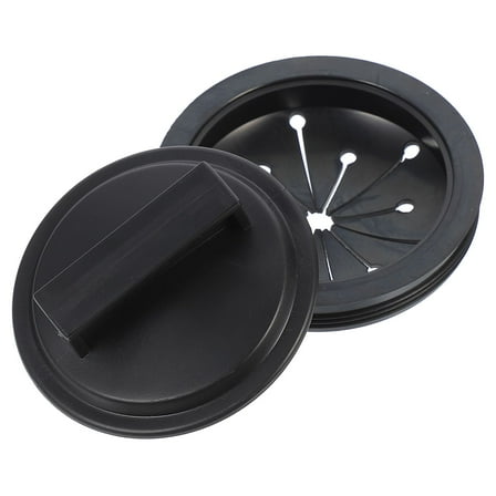ORDDIART Small Garbage Disposal Splash Guard Food Waste Disposer Parts Black ABS 2Pcs 6.25X5.05X3.5Cm
