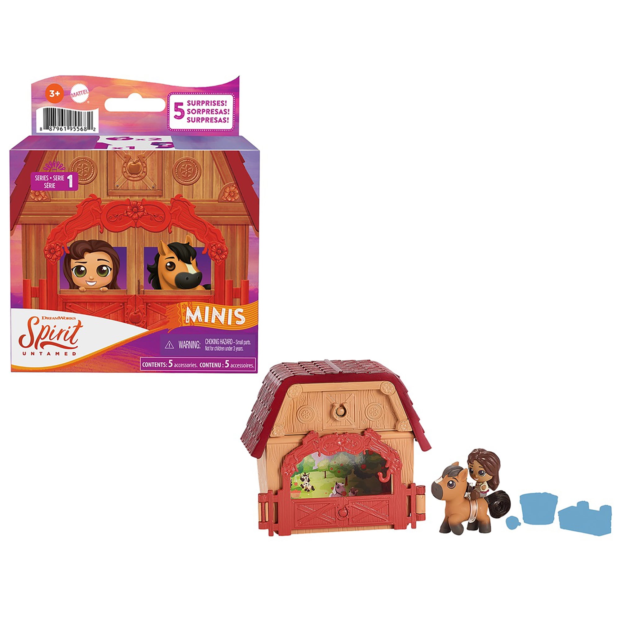 Spirit Untamed Surprise Mini Horse & Friend with 3 Accessories, Blind Box, 3 & Up (Character May Vary)