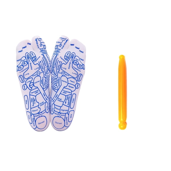 Set de calcetines Broman para masaje de pies para reflexología con bolígrafo de acupresión