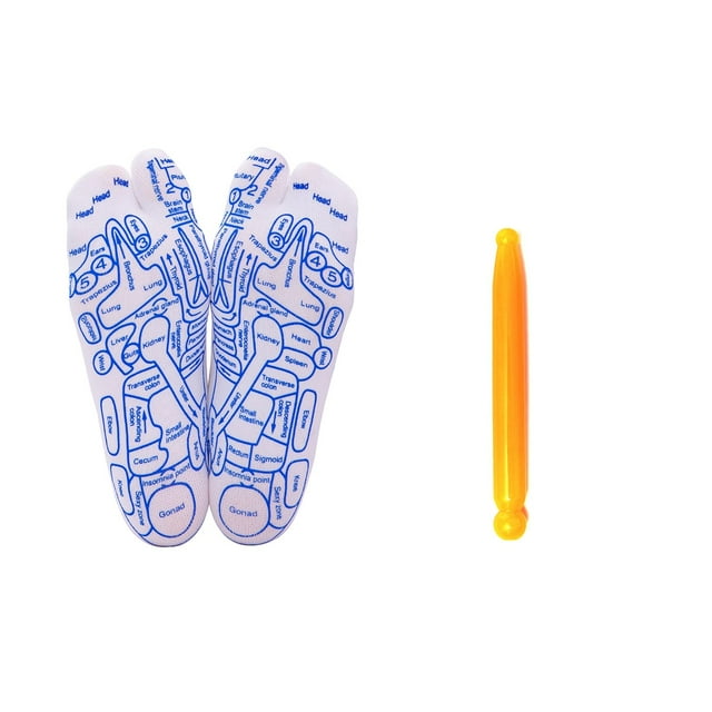 Set de calcetines Broman para masaje de pies para reflexología con bolígrafo de acupresión