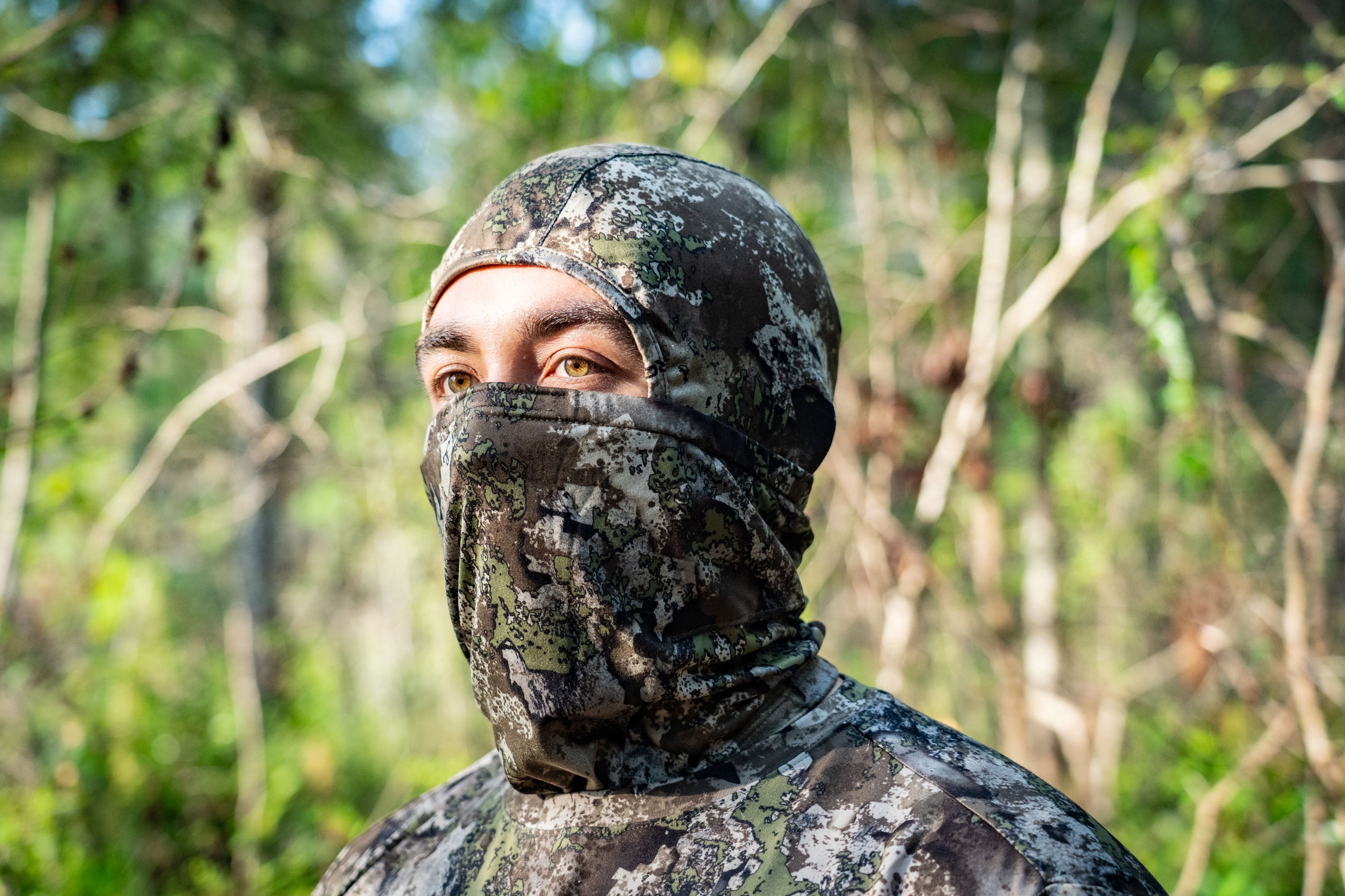 Tekari Ninja Hood Camo Mask, OSFM