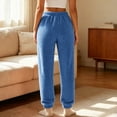 thumbnail image 4 of Timegard Winter Fuzzy Pajamas Pants for Women High Waist Elastic Bottom Sleepwear Casual Warm Comfy Trousers, 4 of 8