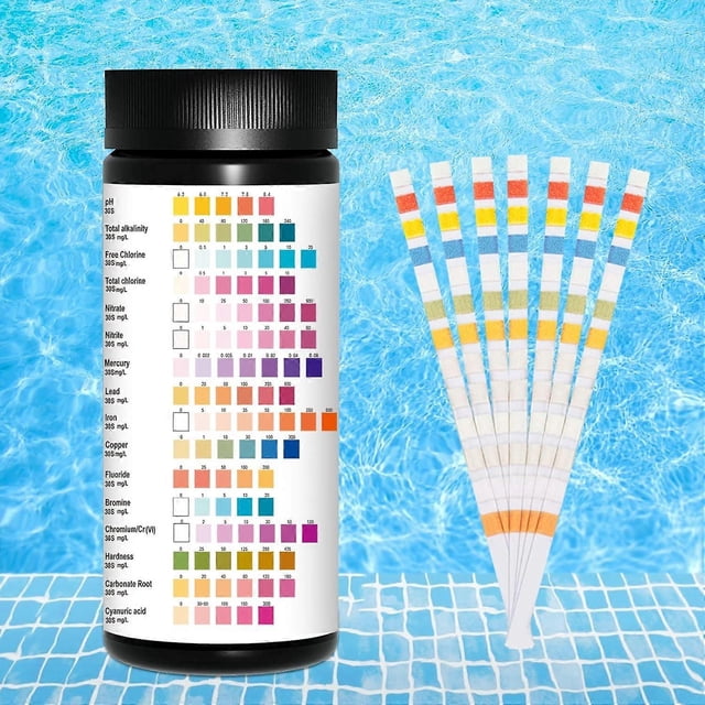 Drinking Water Test, 16 in 1 Water Test Strips, Swimming Pool Strip Pack, Quality, Drinking Water Analysis Kit