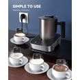 thumbnail image 3 of Jinsinto 550w electric milk frother, automatic milk frother, with stirrer new model hot and cold milk frothing, heated milk, hot chocolate silent operation, 3 of 5