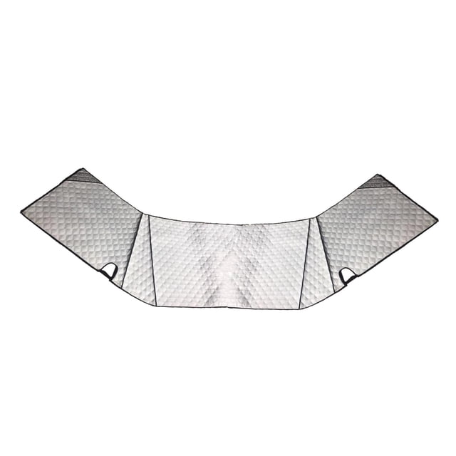Parasol para parabrisas, cubierta de aislamiento térmico, accesorios de protección contra heladas, protección con recortes de espejo, visera DYNWAVEMX Cubierta de parabrisas