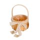thumbnail image 1 of Cesta de flores, cesta de almacenamiento con lazo decorativa con asa, cesta de Pascua, cesta de niña de flores para fiesta de Baby Shower, cocina, 1 of 9
